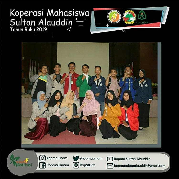 Rektor Melantik Ketua UKM Kopma Sultan Alauddin TB 2019