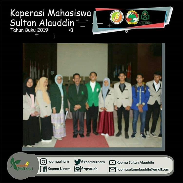 Rektor Melantik Ketua UKM Kopma Sultan Alauddin TB 2019
