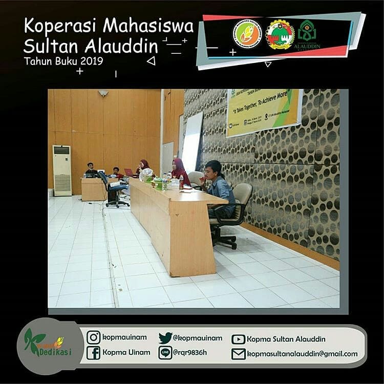 Upgrading dan Rapat Kerja UKM Kopma Sultan Alauddin TB 2019