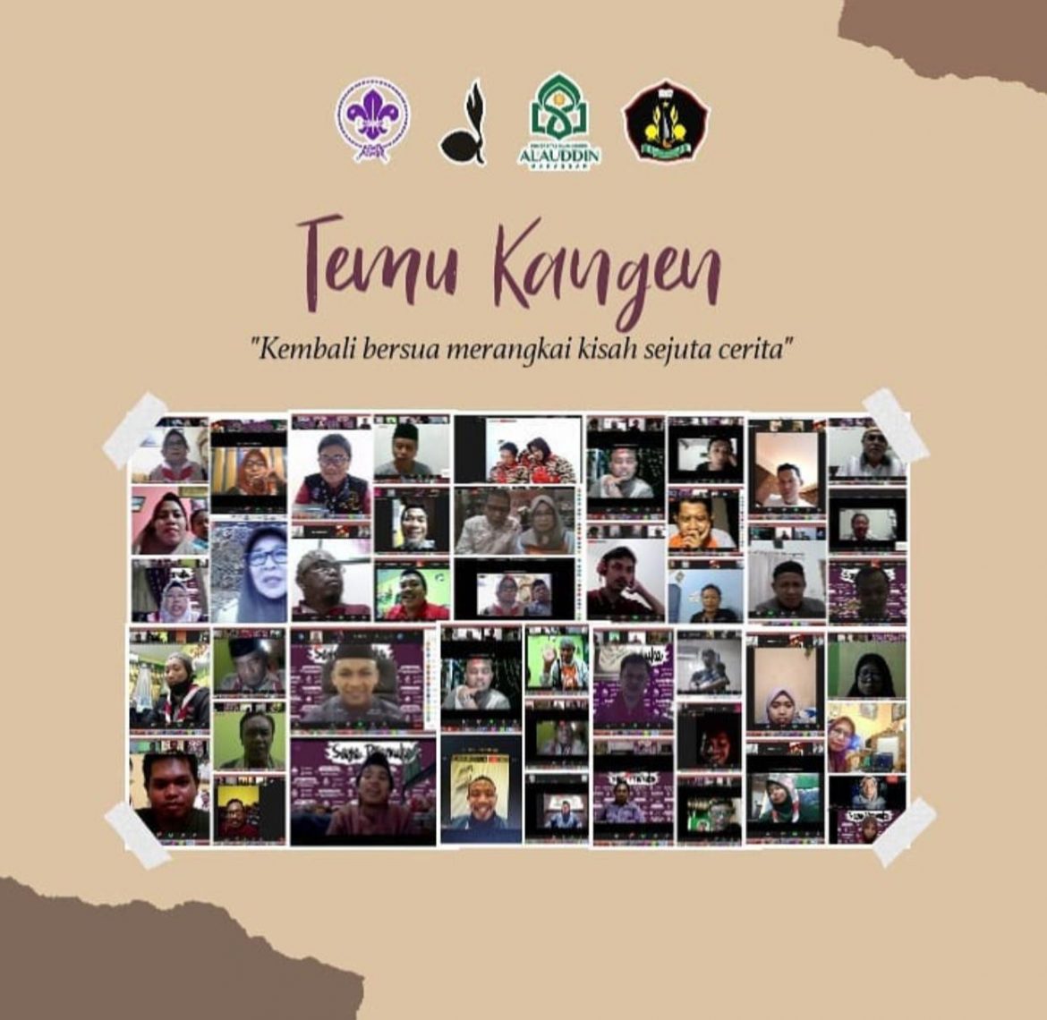 Pramuka UIN Alauddin Makassar sukses menggelar Temu Kangen Virtual