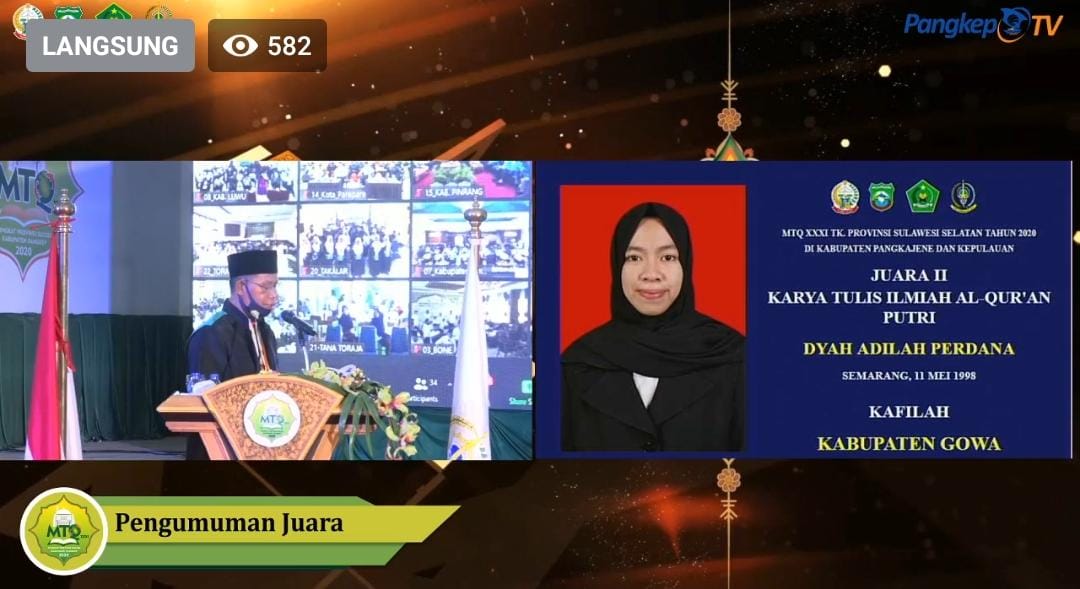 Wakili Gowa di MTQ Tingkat Sulsel, Anggota Pramuka UIN Makassar Juara II KTIQ