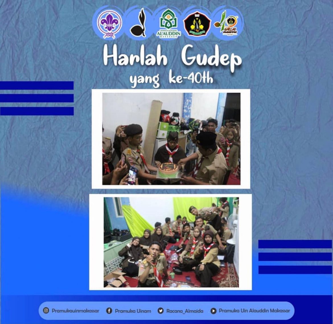 Pramuka Universitas Islam Negeri (UIN) Alauddin Makassar Menggelar Ramah Tamah Secara Virtual Menjelang Hari Lahir Pramuka UIN Alauddin Makassar yang ke-40 tahun