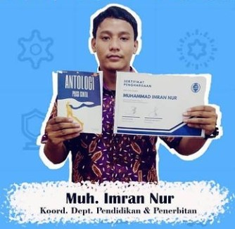 Anggota UKM RITMA UINAM berhasil membuat suatu karya pada buku antologi puisi